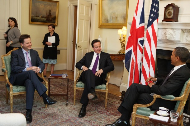 How far have the Liberal Democrats fallen? This 2011 photograph offers a clue. (Cabinet Office)